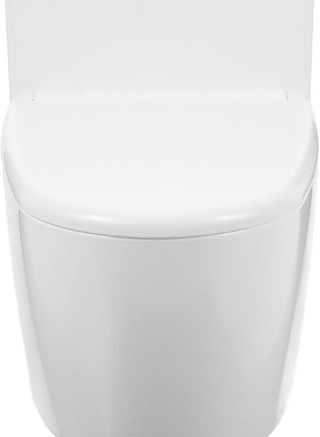 منفضة سجائر جدارية خزفية على شكل مرحاض مع غطاء تقلل الرائحة ولاصق لا يترك أثرًا - Image 1